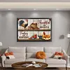 Vintage Poster - Farm Chickens-11CT Stamped Cross Stitch 40*60cm/15.75*23.62in(Big Size)