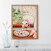 >SALE<5D DIY Diamond Painting Kits Full Round Drill Pink Goose Mosaic (NH2036)