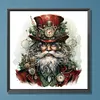 (US Local)Paint By Numbers Kit On Canvas DIY Oil Art Santa Claus Picture Home Decor40x40cm