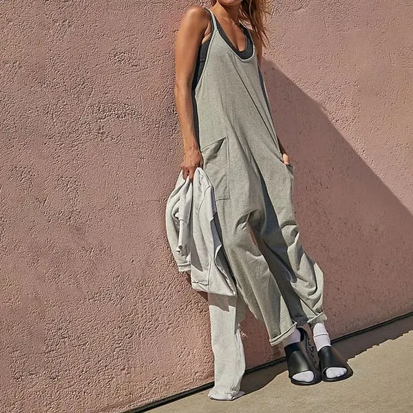 Wide Leg Jumpsuit with Pockets