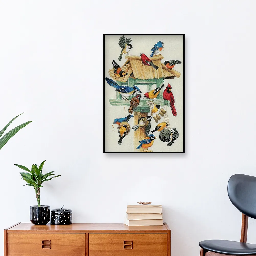 11ct 3-Strand Stampted Cross Stitch - Bird(30*40cm)