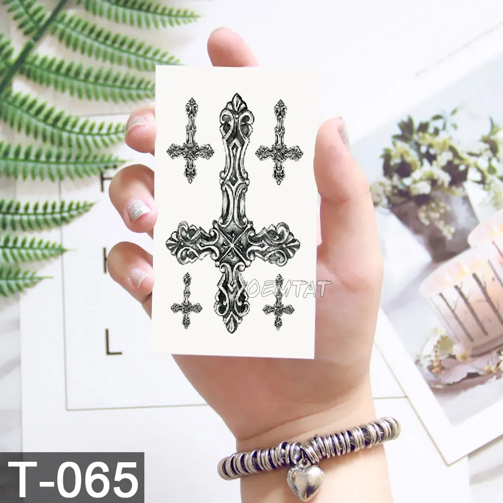 Waterproof Temporary Tattoo Sticker Cute Watercolor Cartoon Design Children Lamp Water Transfer Tatto Marine Man Girl Fake Tatoo