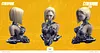 1/1 Scale Cyberpunk XVIII Ver. Android 18 Bust Statue with LED - Dragon Ball Resin Statue - 1/1 Studio