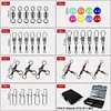 140pcs/box Fishing Accessories Kit Fishing Connector Swivels Center Pass Swivels