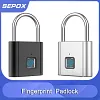 Smart Fingerprint Padlock Outdoor Waterproof Anti-Rust Anti-Theft Combination Lock Cabinet