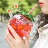 3/6pcs Drinking Cup 500ml Pineapple/Strawberry Shape Creative Beach Party Favors