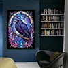 Crow Stained Glass-11CT Stamped Cross Stitch 40*60cm(Big Size)