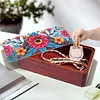 DIY Diamond Art Wooden Storage Box with Lid for Jewelry & Crafts Organization Kit