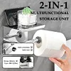 Stainless Steel Toilet Paper Holder Wall Mounted Punch-Free Bathroom Accessories