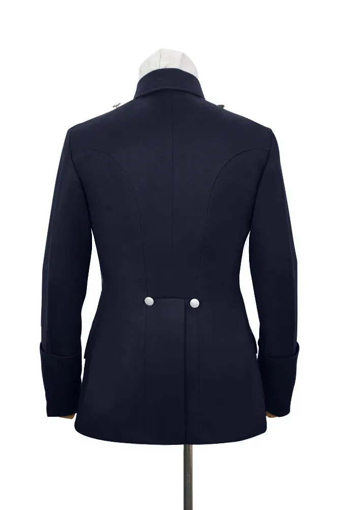   German Fire Police Navy Blue Gabardine Service Waffenrock Tunic German-Uniform