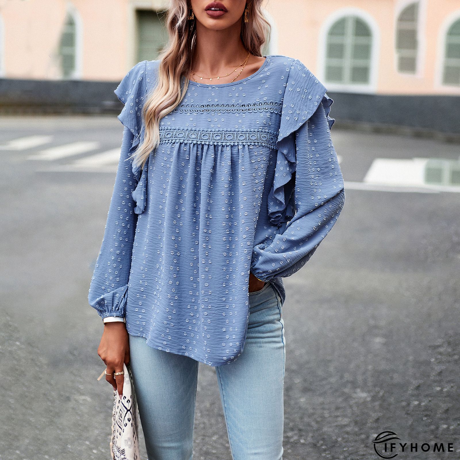 Long Sleeve Vintage Tunic Top | IFYHOME