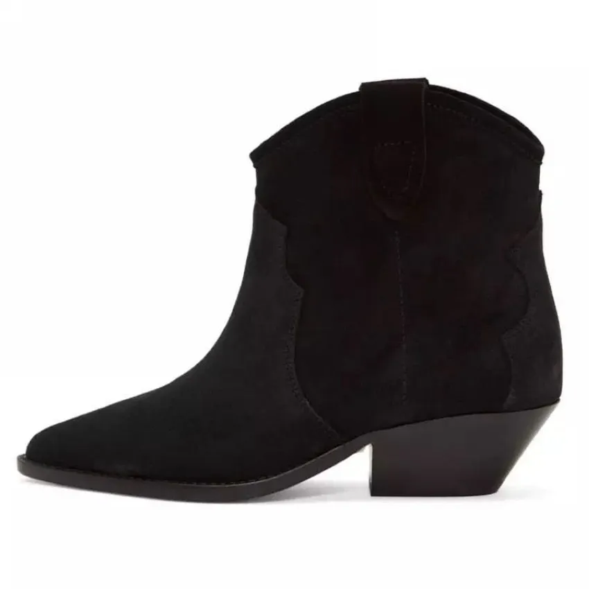 Ankle Boots For Women Winter Female Short Boots 2020 New Women Low High heels Shoes High Quality Elegant Chunky Heels Boot