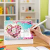 Diamond Painting Flowers 2027 Paper Calendar Monthly Flip Tabletop Calendar Kit