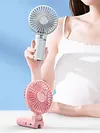 Umbrella Clip Fan Rechargeable Portable Handheld Fan for Home Office (Black)