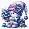 Blueberry Gnome - 11CT Stamped Cross Stitch - 45*45cm