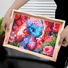 DIY Diamond Painting Wooden Tray Food Tray with Handle Living Room Decoration Donut Wooden Tray Kit