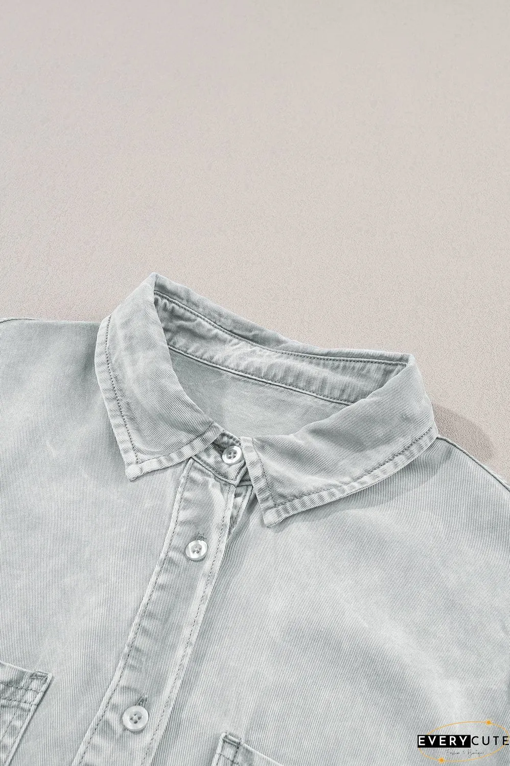 Drop Shoulder Denim Dress