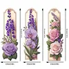 (US Local)3Pcs Special Shape Flowers Diamond Painting Bookmark Making Kit for Book Lovers