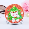 DIY Double Sided Special Shape Diamond Painting Compact Mirror Kit(Christmas Animal)