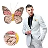 DIY Embroidered Butterfly Brooch Embroidery Butterfly Lapel Pin Clothes Decoration for Backpack Pants T-Shirt Jacket Bags Dress Jeans