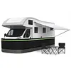 [US Local Warehouse] Mobile Home Skirting with Bottom Iron Mesh RV Skirting for Winter 3.1x65.6ft Rv Underbelly Panels Easy Installation for Garden Outdoor Yard