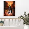 Three Cats Shadow - Full Embroidery 3 Strands 11CT Stamped Cross Stitch - 50*60CM - Large Size