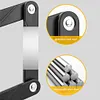 Bicycle Foldable Lock High Security Lock for Motorcycle Scooter E-Bike (Black)