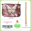 (US Local)Special Shape Butterfly 5D DIY Diamond Painting Clutch Bag for Women Girls