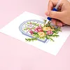 12pcs Glass Window 5D DIY Square Drill Diamond Painting Kits for Adults Beginners Home Decor Diamonds Paintings Gem Art 5.91x7.09in