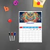 DIY Special Shaped Colorful Pattern 5D DIY Diamond Art Monthly Planner Kits