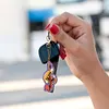 5pcs DIY Full Drill Diamond Paintng Special-shaped Musical Notes Key Chains