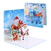 (US Local)6PCS DIY Diamond Art Greeting Cards Xmas Designs for Festivals and Celebrations