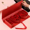 Empty Flower Gift Box with I Love U Design Cardboard Letter Shaped Fillable Flower Box for Valentine Day Anniversary Romantic Occasions