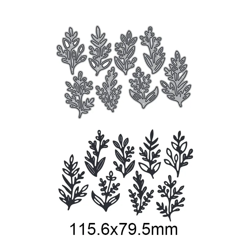8pcs Leaves Metal Cutting Dies For DIY Scrapbook Cutting Die Paper Cards Embossed Decorative Craft Die Cut New Arrival