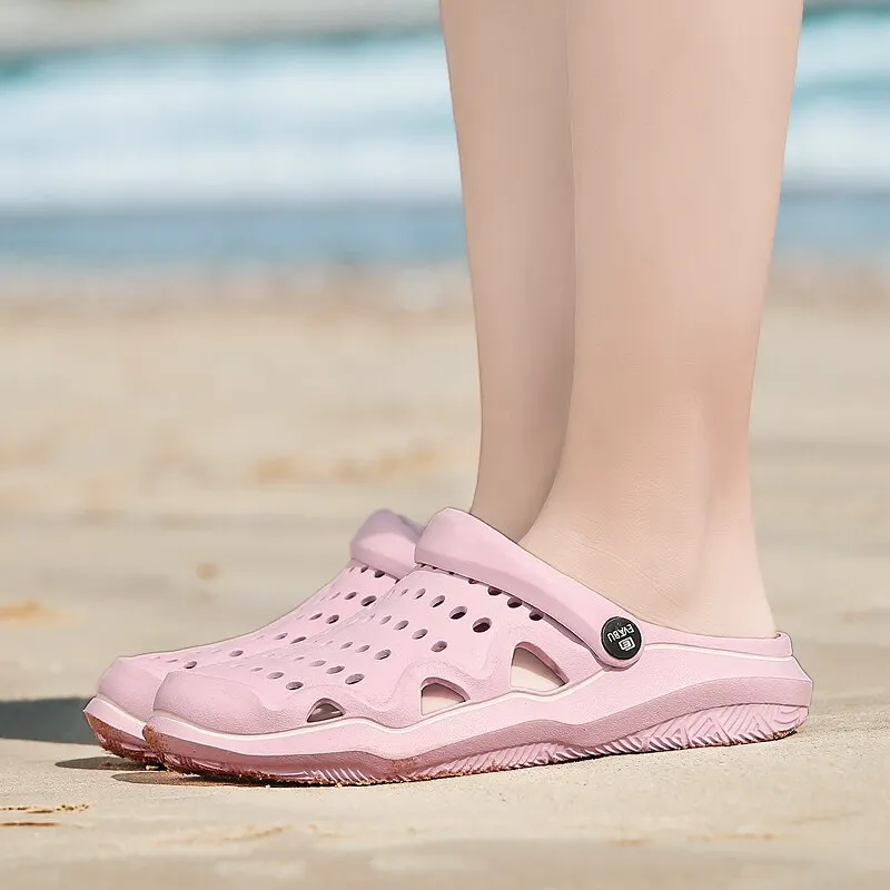 2022 Summer New Men's Clogs Sandals EVA Lightweight Beach Slippers Non-slip Mule Men Women Garden Clog Shoes Casual Flip Flops