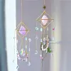 Carillon &eacute;olien suspendu en cristal