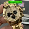 Rolex Cosmograph Daytona m126508-0006 Yellow Gold with Gold Dial Super Clone