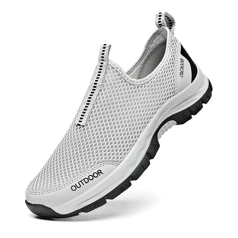 Men's Vulcanize Shoe Sneakers Summer Mesh Casual Shoes Breathable Rubber Non-slip Lightweight Shoes 2021 Men Loafers Footwear