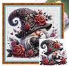 Rose Gnome-11CT Stamped Cross Stitch 50*50cm/19.69*19.69in