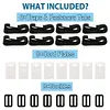 Swimming Pool Solar Cover Straps Kit Universal Solar Blanket Cord Buckle