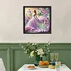 Lily Dancing Girl-Partial Special Shaped Diamond painting 30*30CM