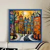 (US Local)Houses-14CT Counted Cross Stitch Kit(40x40cm)