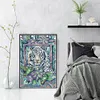 >SALE<Full Embroidery Cotton Thread14CT Print Tiger Mother and Son Cross Stitch36x50cm