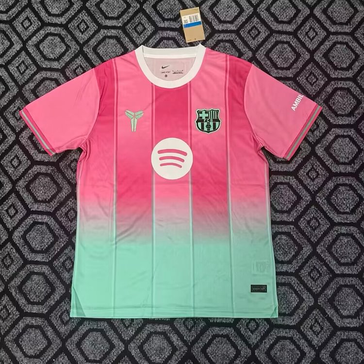 25-26 Barcelona Special Edition Pink and Green Jersey - Fan Version
