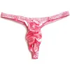 Men's Lingerie Gay Jockstrap Tanga Thong Men Shiny Ruched Pouch Panties G-string Thong