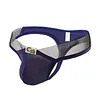 Men's Nylon Belt Ice Silk Wide Belt Thong U Convex Underwear