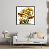 Yellow Flower Goblin-11CT Stamped Cross Stitch 45*45cm