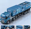 Extended alloy RV toy car simulation luxury camping off-road vehicle truck