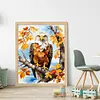 >SALE<Full Embroidery Cotton Thread 11CT Printed Woodland Eagle Cross Stitch 40x50cm