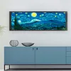 Starry Night Panorama - 11CT Stamped Cross Stitch 149*54cm/58.66*21.26in